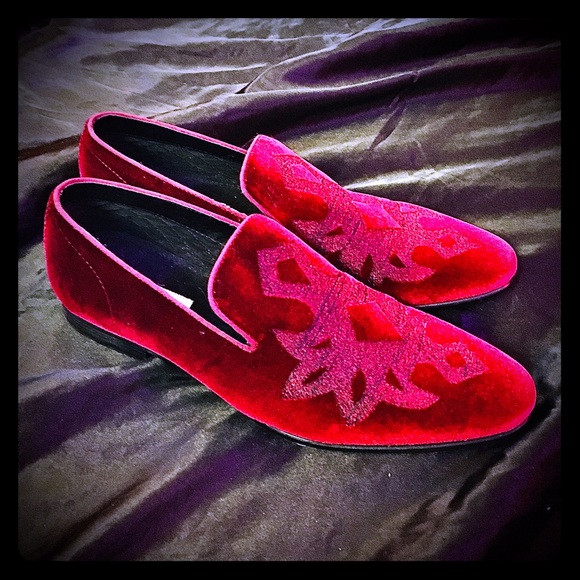 Steve Madden Other - “Lorax” Burgundy Velvet Slip-on Loafers; brand new